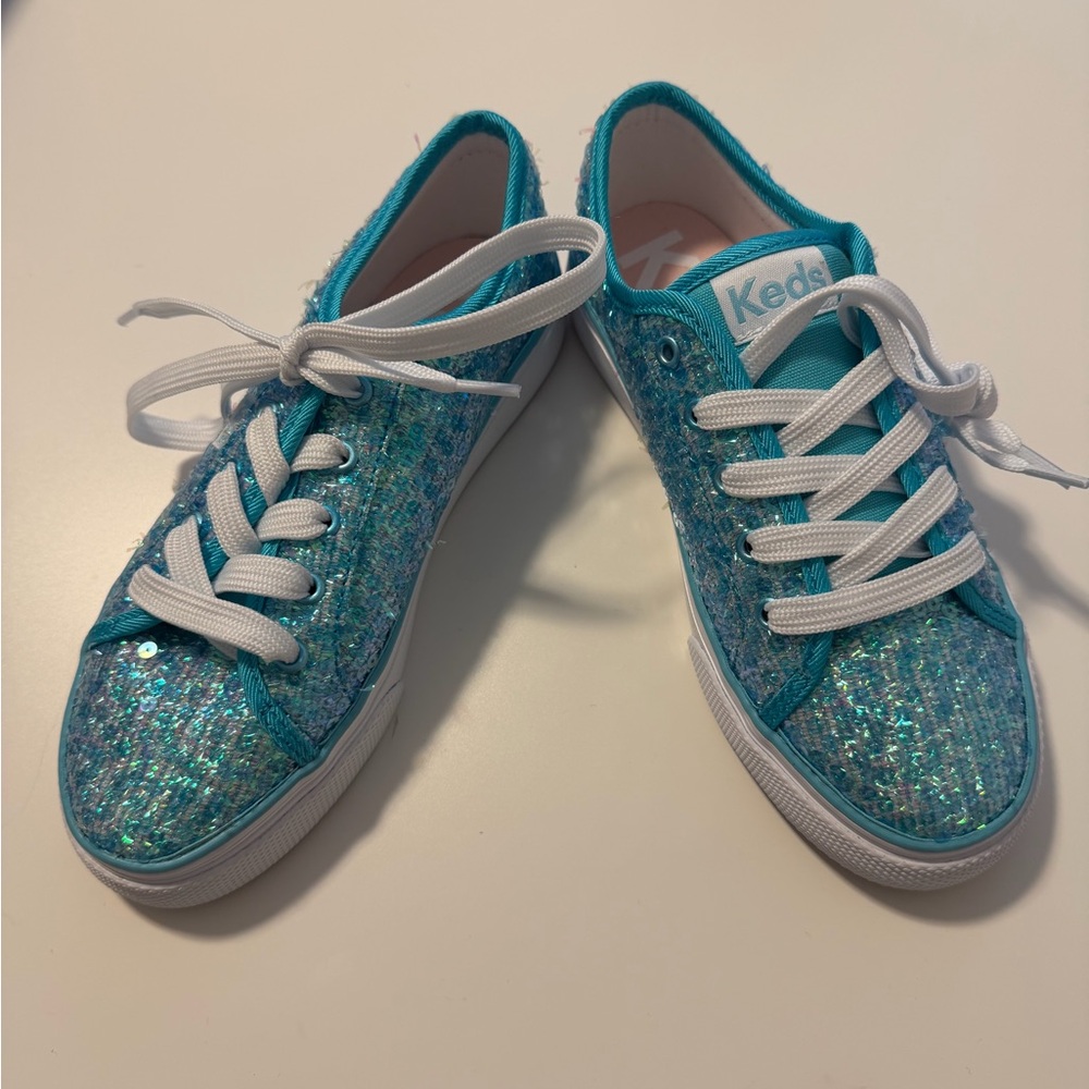 Keds Glittery Teal Sneakers